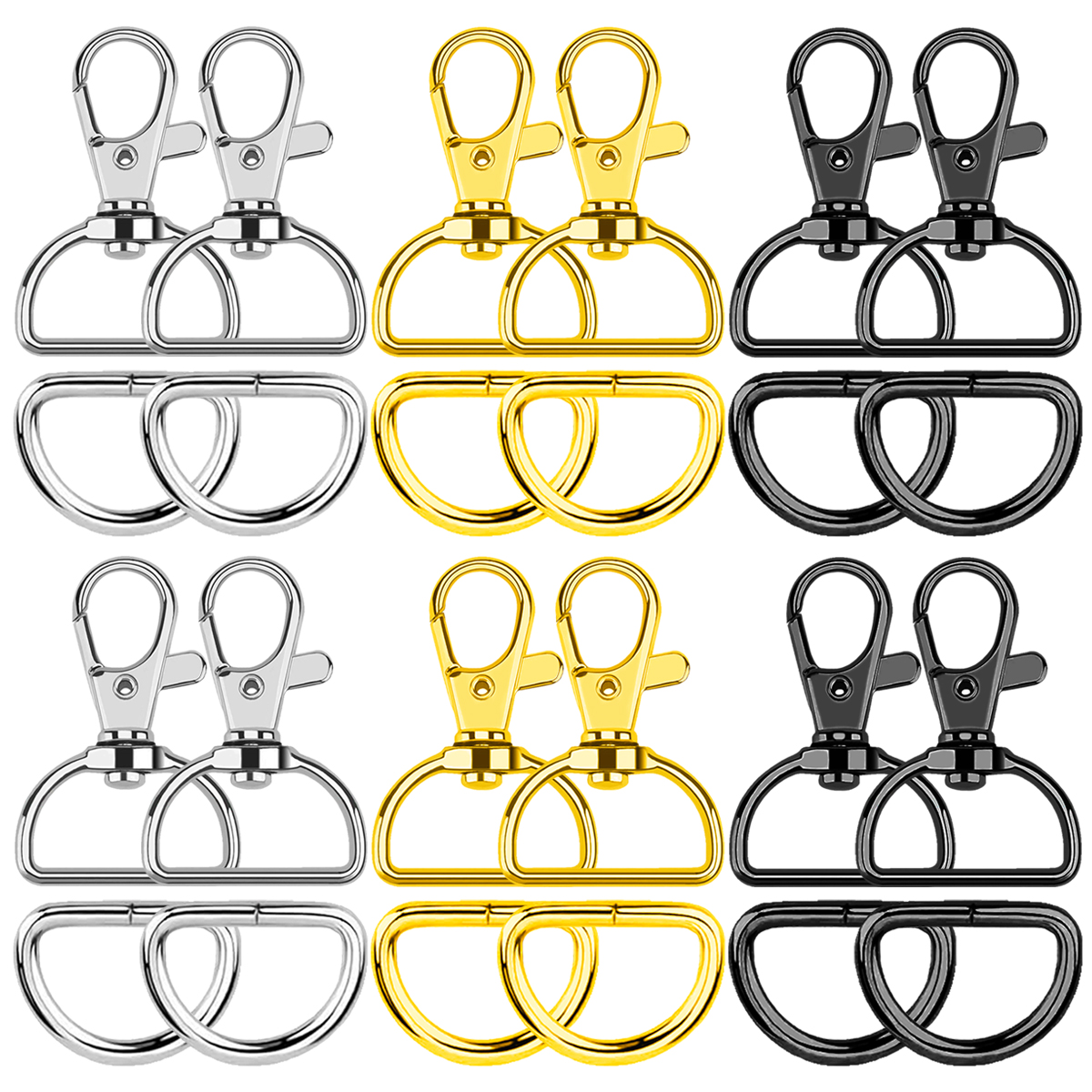 Sewing Kit - 10/20 Set Large D Clip Swivel