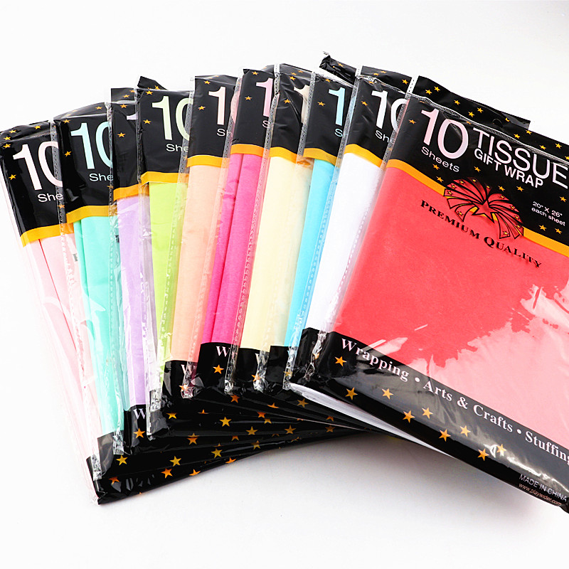 Pattern Tissue Paper - 10Sheets/bag Tissue Paper Flower 50*66cm Gift