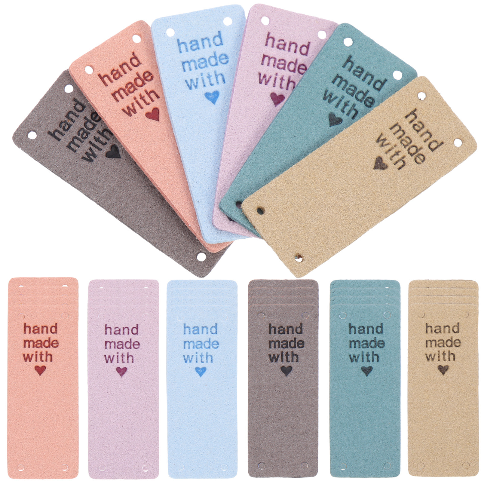 Sewing Label - 30Pcs Colorful DIY Clothing Labels Embossed