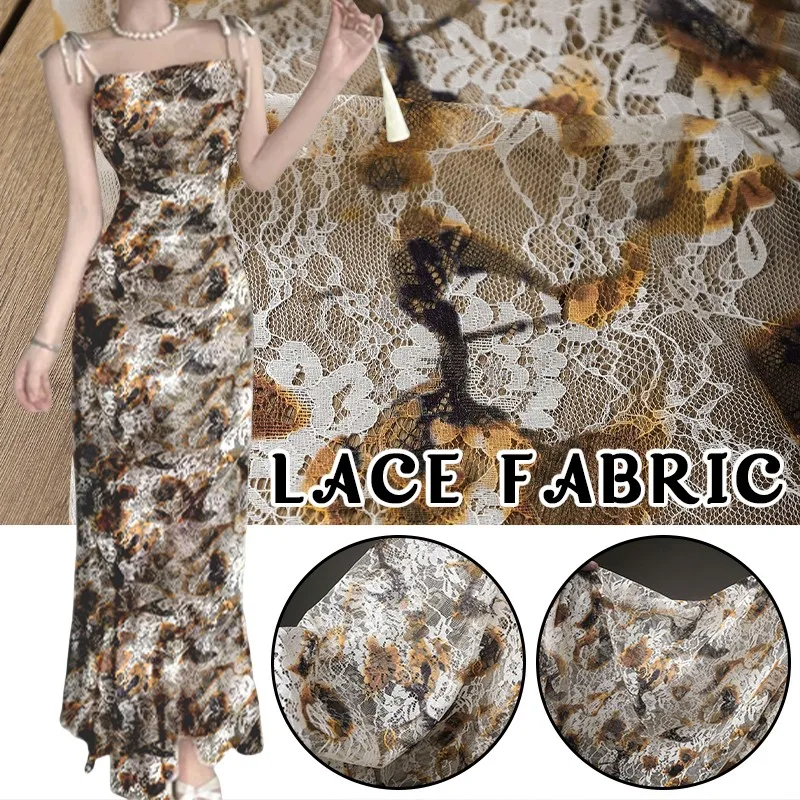 Sewing Batik - 50Cm Retro French Lace Print Cotton