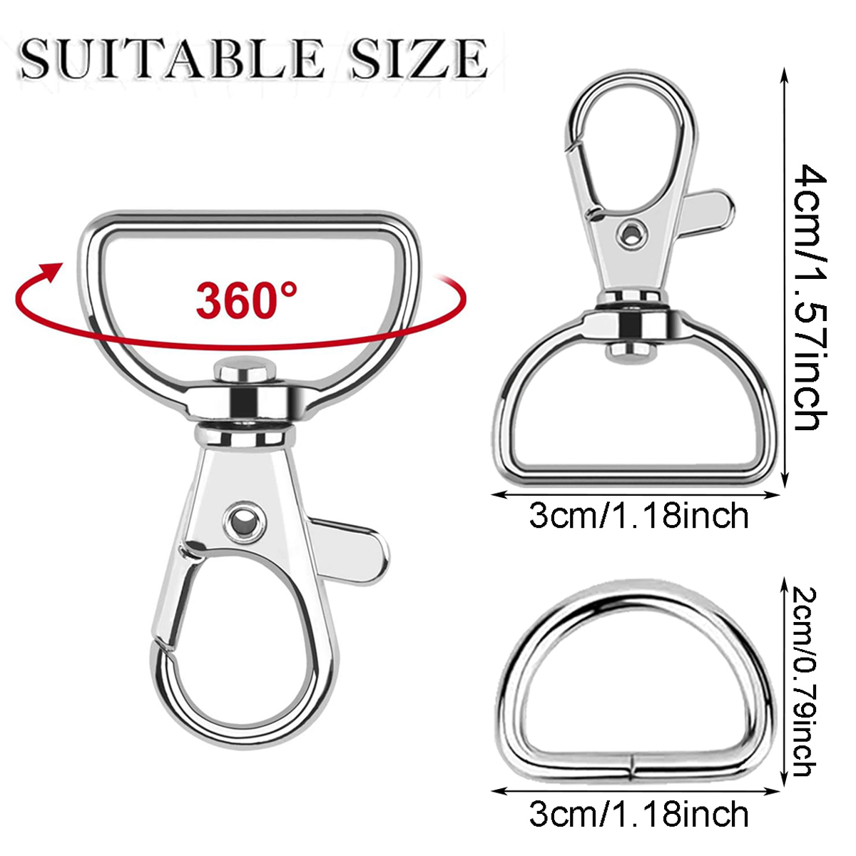 10/20 Set Large D Clip Swivel  - Sewing Kit avis et prix