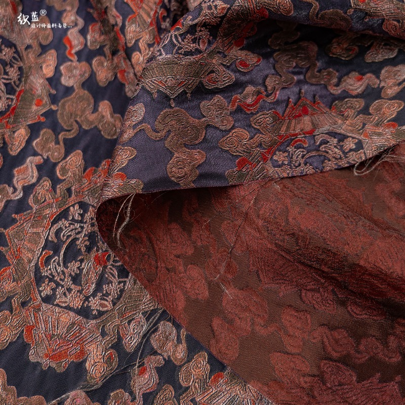 Purple Red Rayon Floral Jacqua - Sewing Vest avis et prix