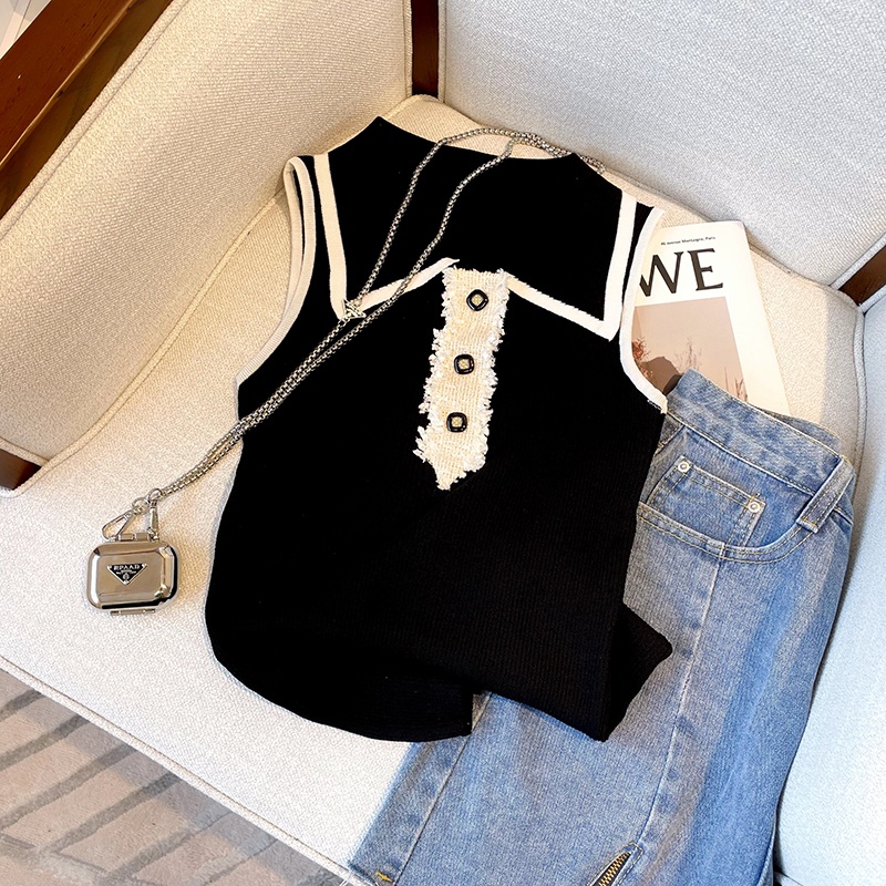 Slim Fit Knitted Vest Women's  - Sewing Vest avis et prix