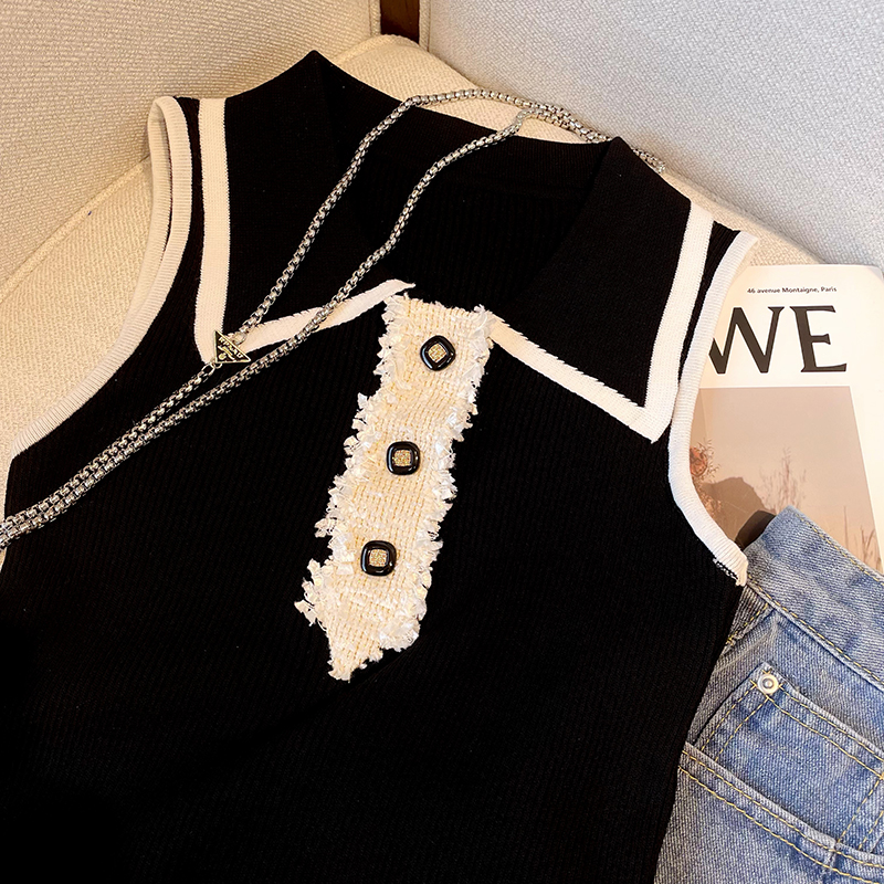 Slim Fit Knitted Vest Women's  - Sewing Vest avis et prix