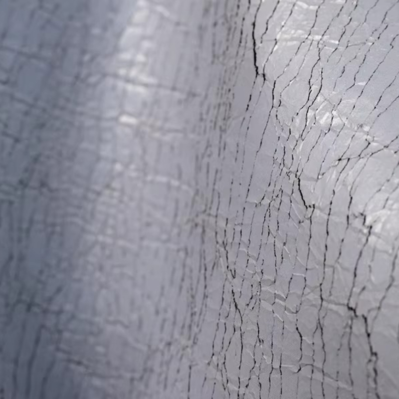 Grey Retro Cracked Leather Tex - Sewing Textile Art avis et prix