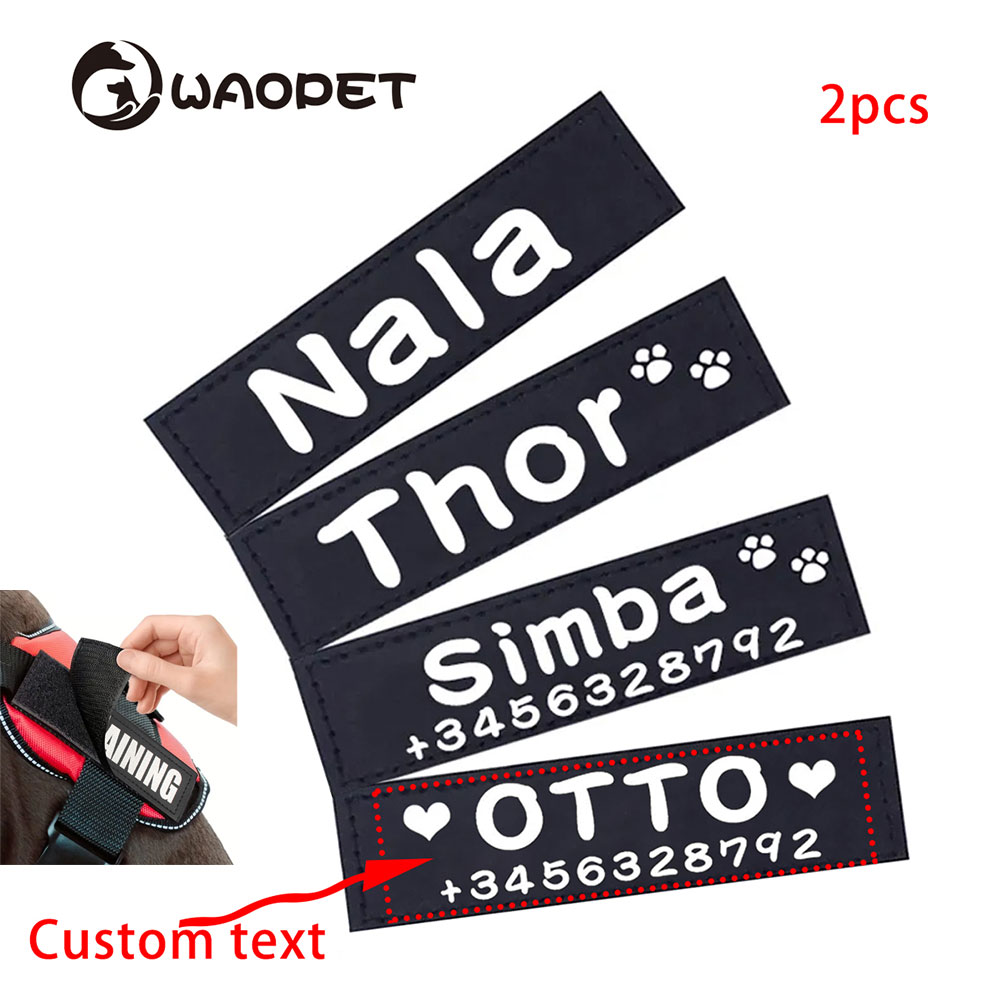Custom Dog ID Tags For Harness - Sewing Label avis et prix
