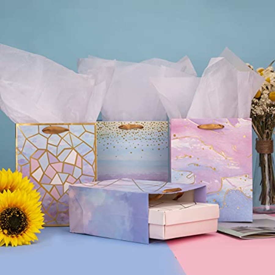 Medium Size Gift Bags-Colorful - Pattern Tissue Paper avis et prix