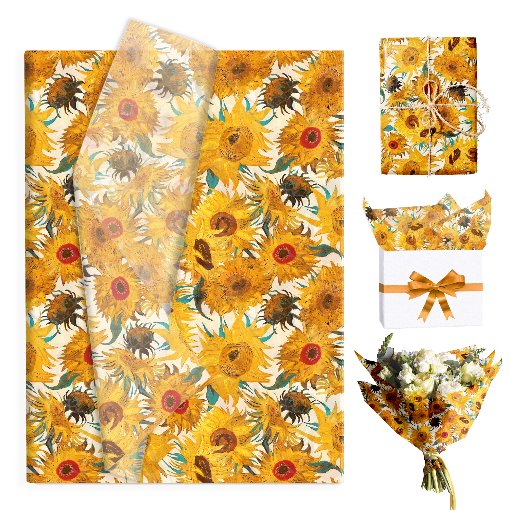 15/35pcs Sunflower Tissue Pape - Pattern Tissue Paper avis et prix
