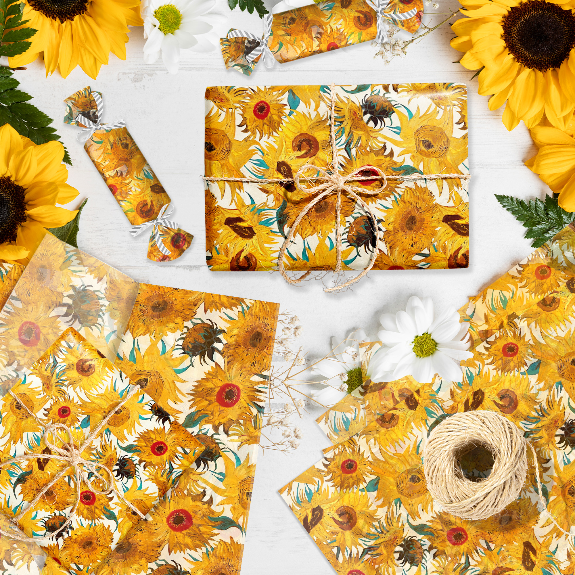 15/35pcs Sunflower Tissue Pape - Pattern Tissue Paper avis et prix