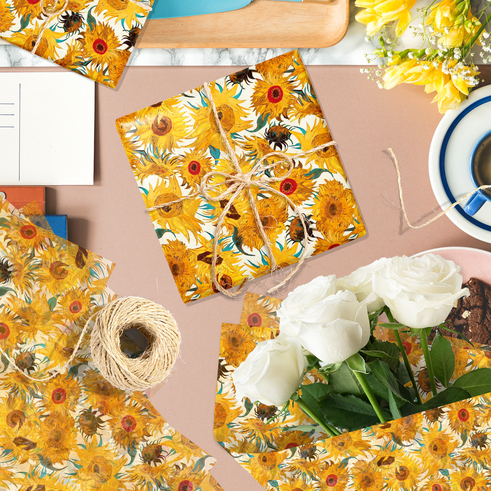 15/35pcs Sunflower Tissue Pape - Pattern Tissue Paper avis et prix