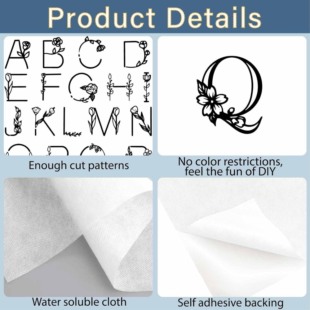 Letter A-Z Water Soluble Embro - Sewing Kit avis et prix
