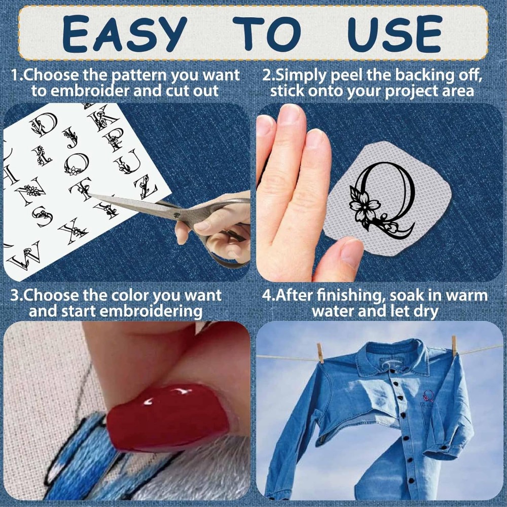 Letter A-Z Water Soluble Embro - Sewing Kit avis et prix