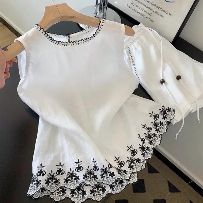 Simple Old Money Style Cotton  - Sewing Vest avis et prix