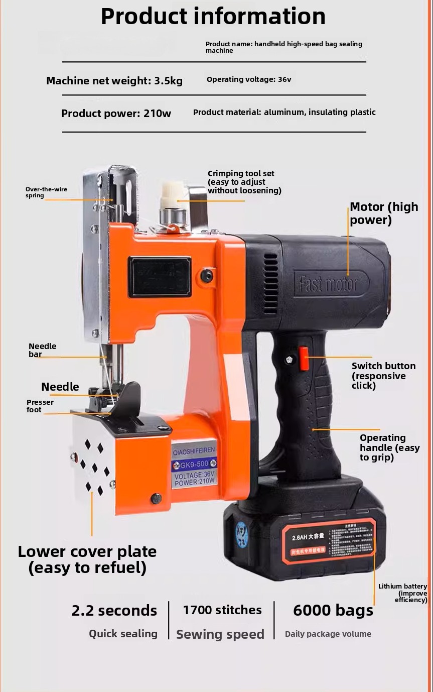 GK9-370 Handheld Dual Electric - Sewing In Textile Industry avis et prix