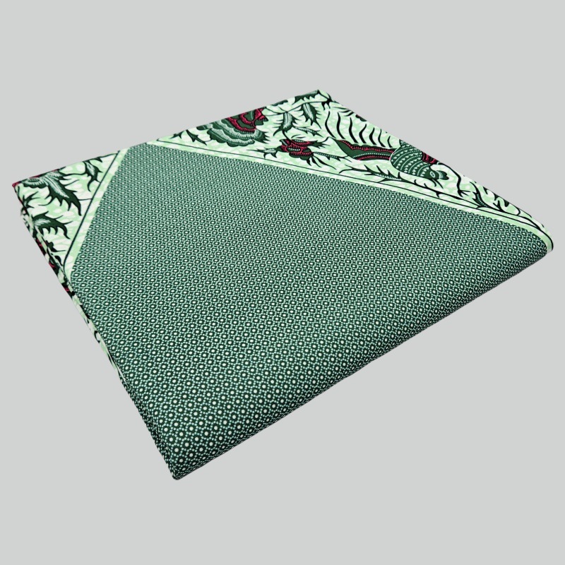 6Yards Long Printed Gray Green - Sewing Batik avis et prix