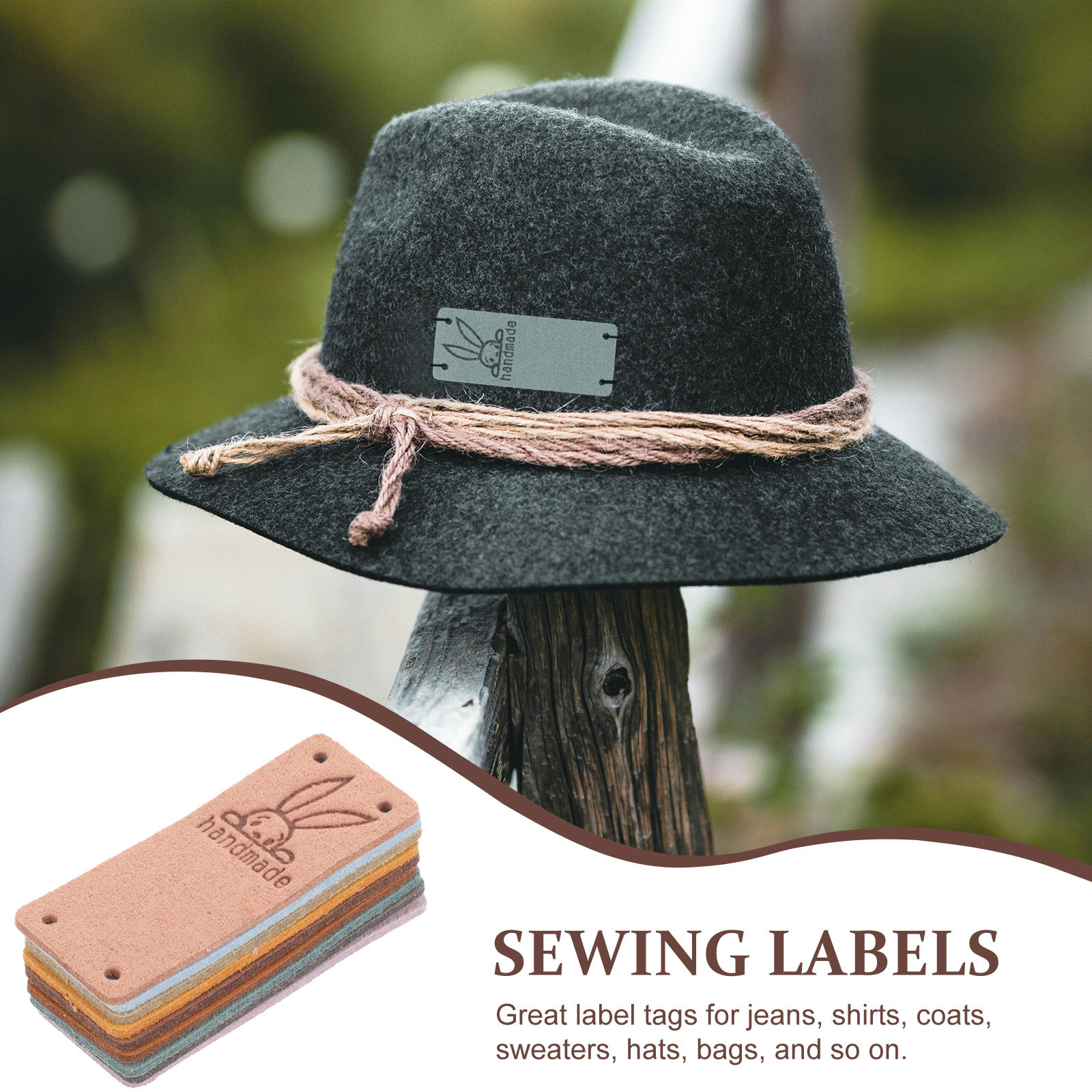50Pcs Premium Suede Sewing Lab - Sewing Label avis et prix