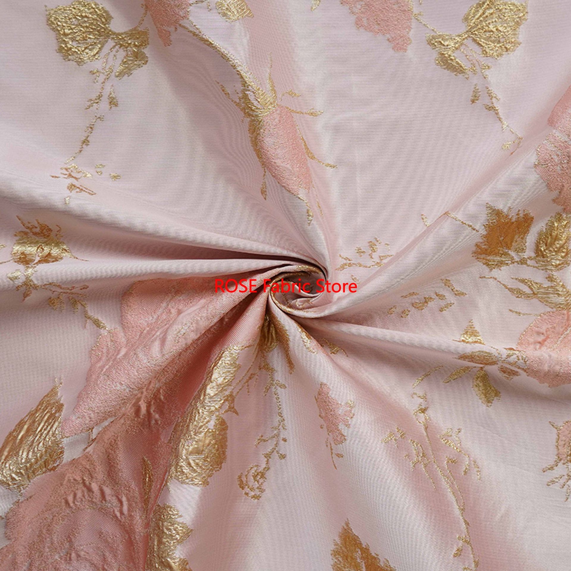 1 meter 3D Relief Gold Silk Fl - Sewing Vest avis et prix
