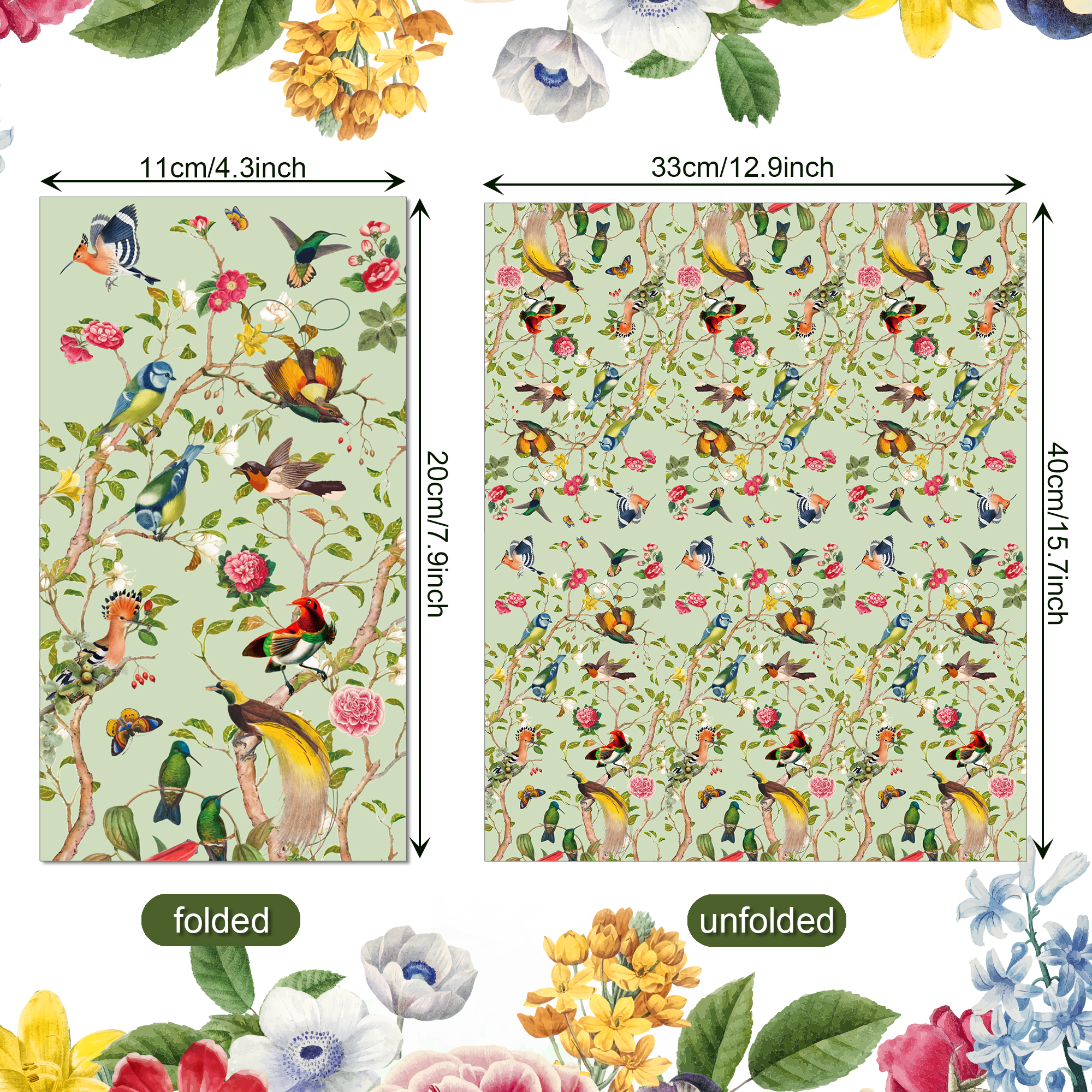 Vintage Paper Napkins Wedding  - Pattern Tissue Paper avis et prix