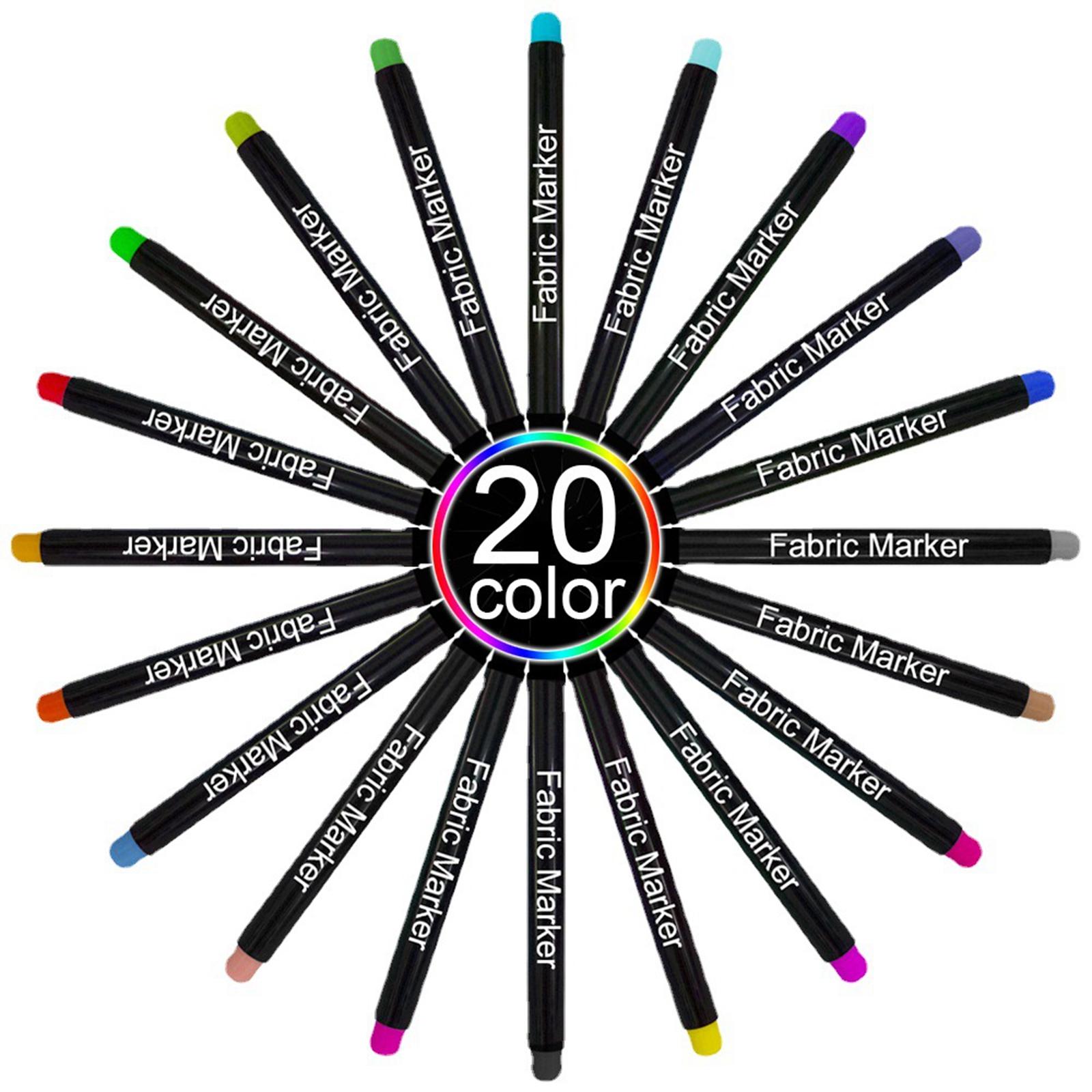 Colorful Fabric Markers Pens P - Sewing Textile Art avis et prix