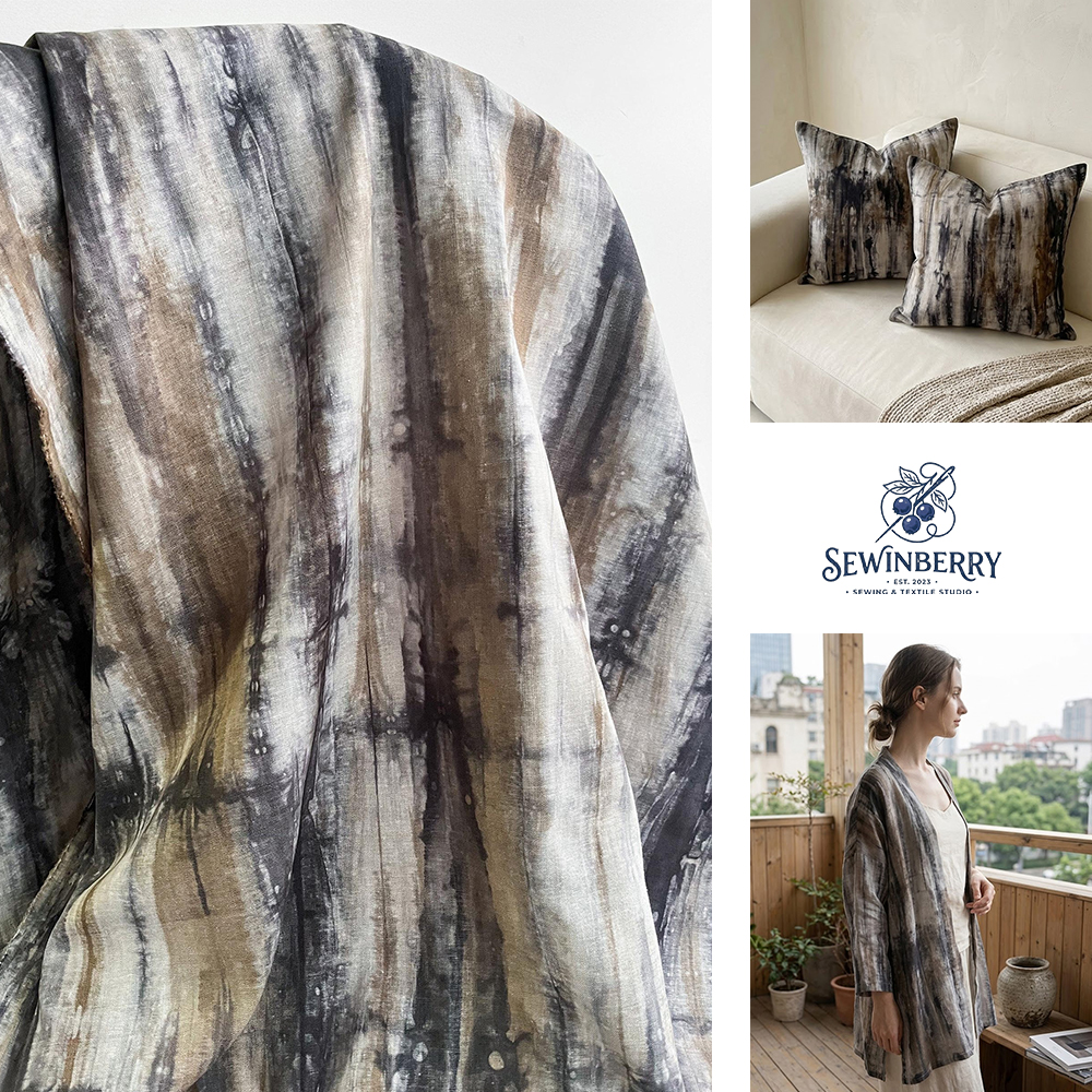 Purple Brown Ethnic Tie Dye Po - Sewing Batik avis et prix