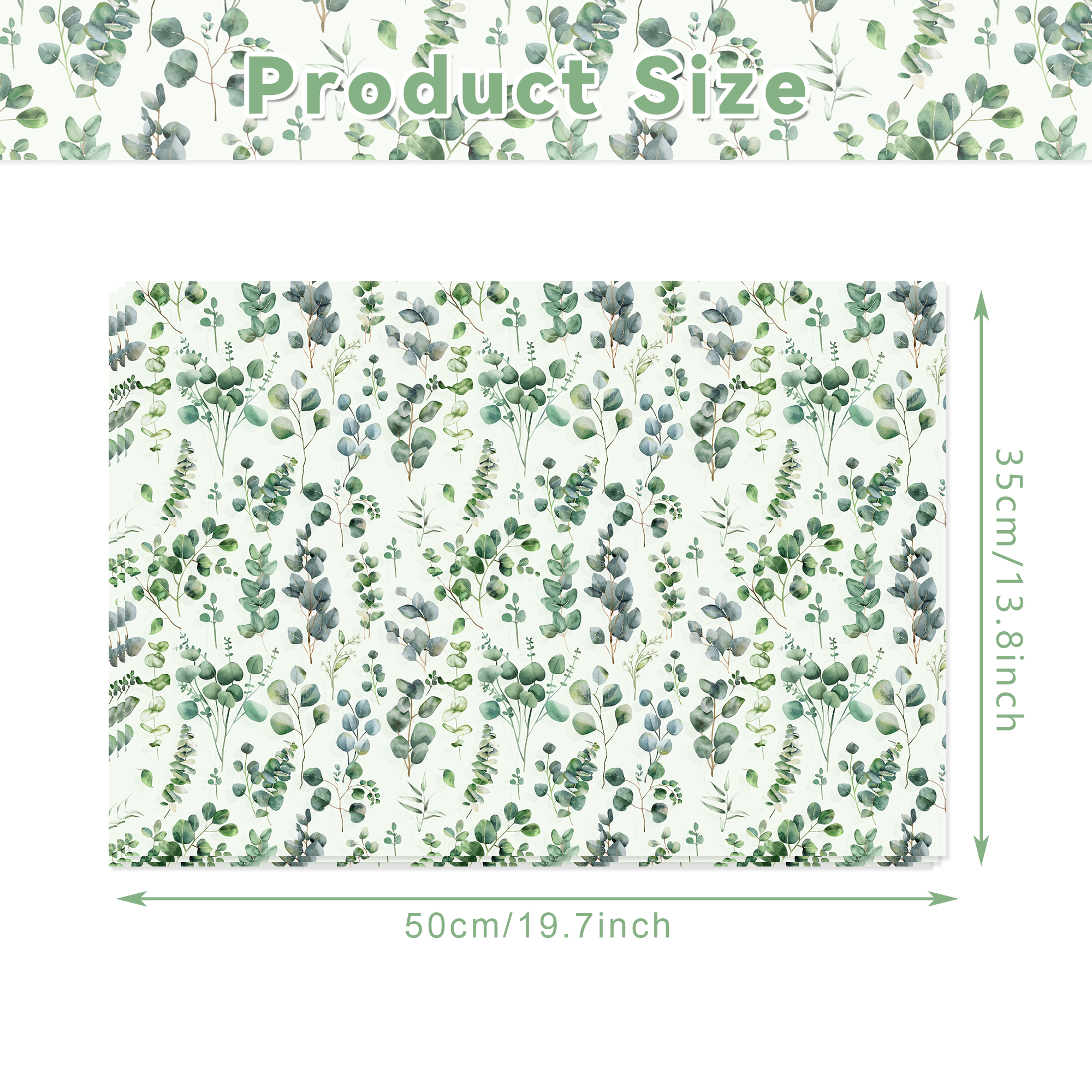 Eucalyptus Leaves Tissue Paper - Pattern Tissue Paper avis et prix