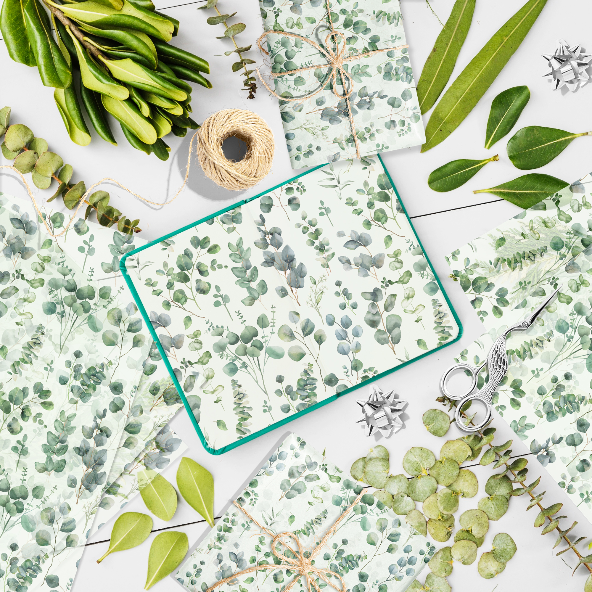 Eucalyptus Leaves Tissue Paper - Pattern Tissue Paper avis et prix