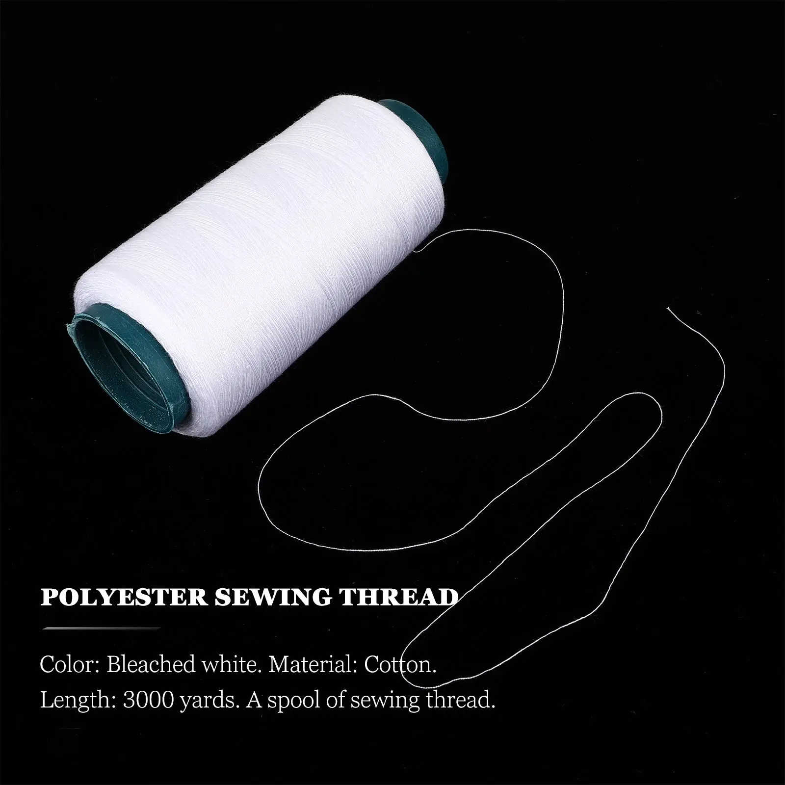 3000 Yards Bleached White Cott - Sewing Thread In Textile avis et prix
