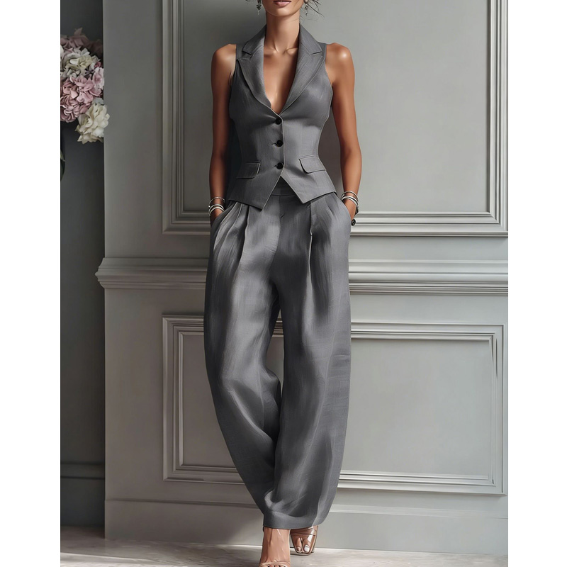 2026 Summer Women Two Piece Se - Sewing Vest avis et prix