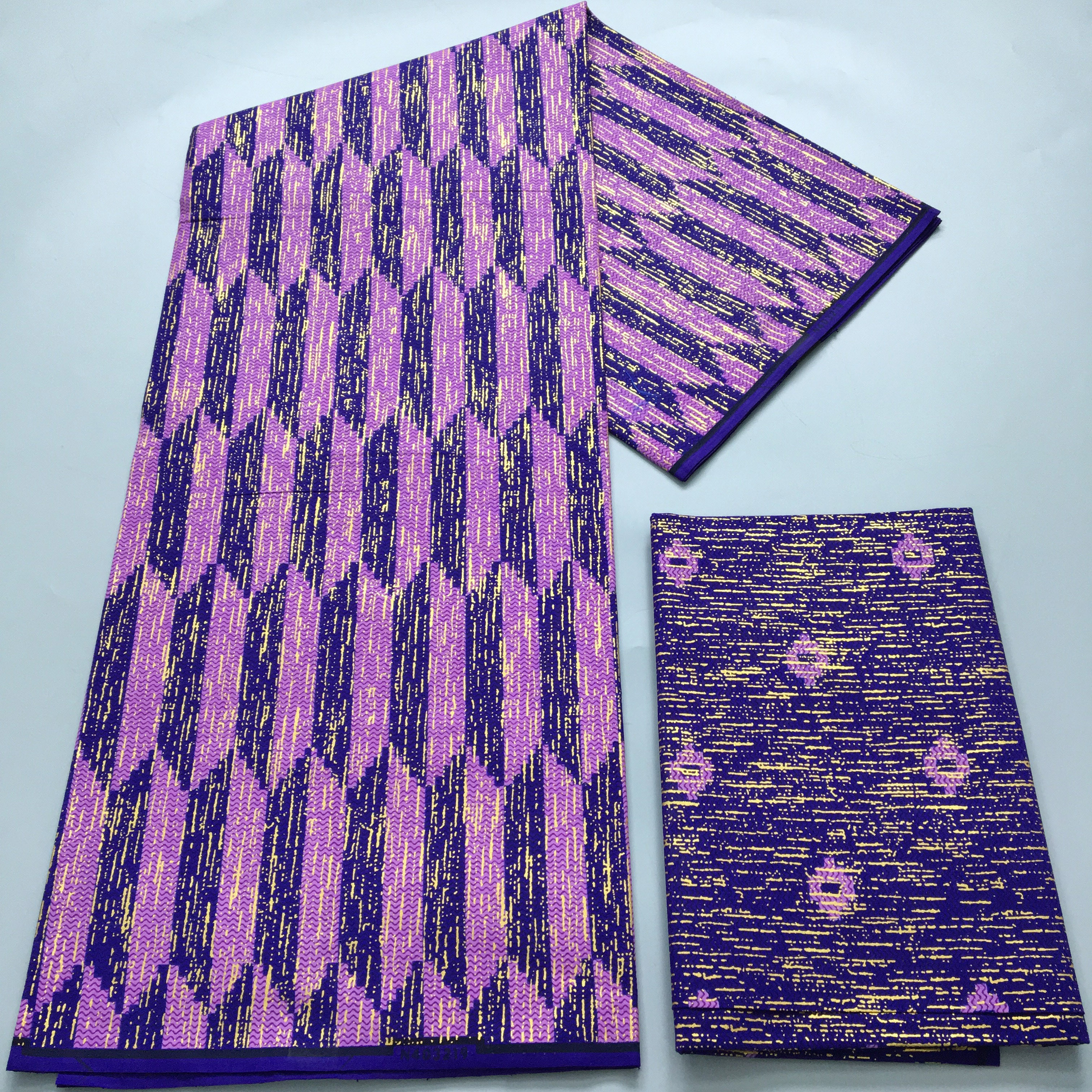 4+2 Yards African Ankara Golde - Sewing Batik avis et prix