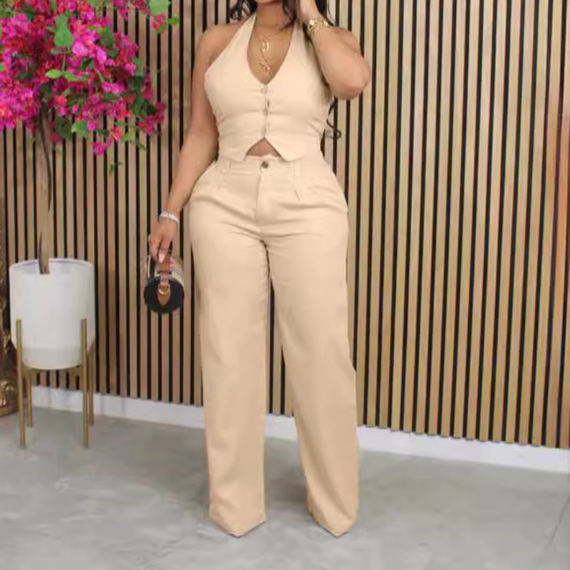 Women Elegant Two Piece Set Da - Sewing Vest avis et prix