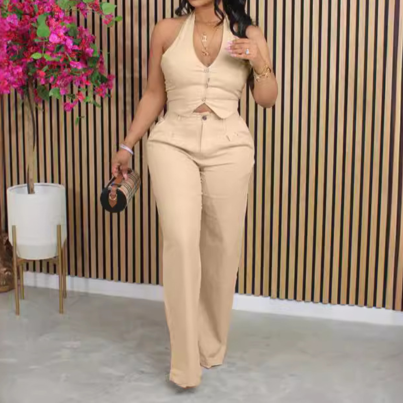 Women Elegant Two Piece Set Da - Sewing Vest avis et prix