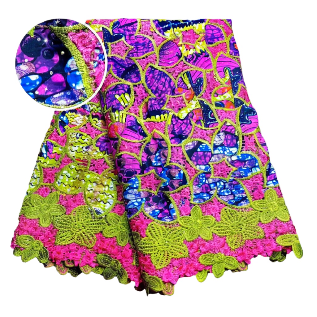100% Cotton African Glitter Wa - Sewing Batik avis et prix