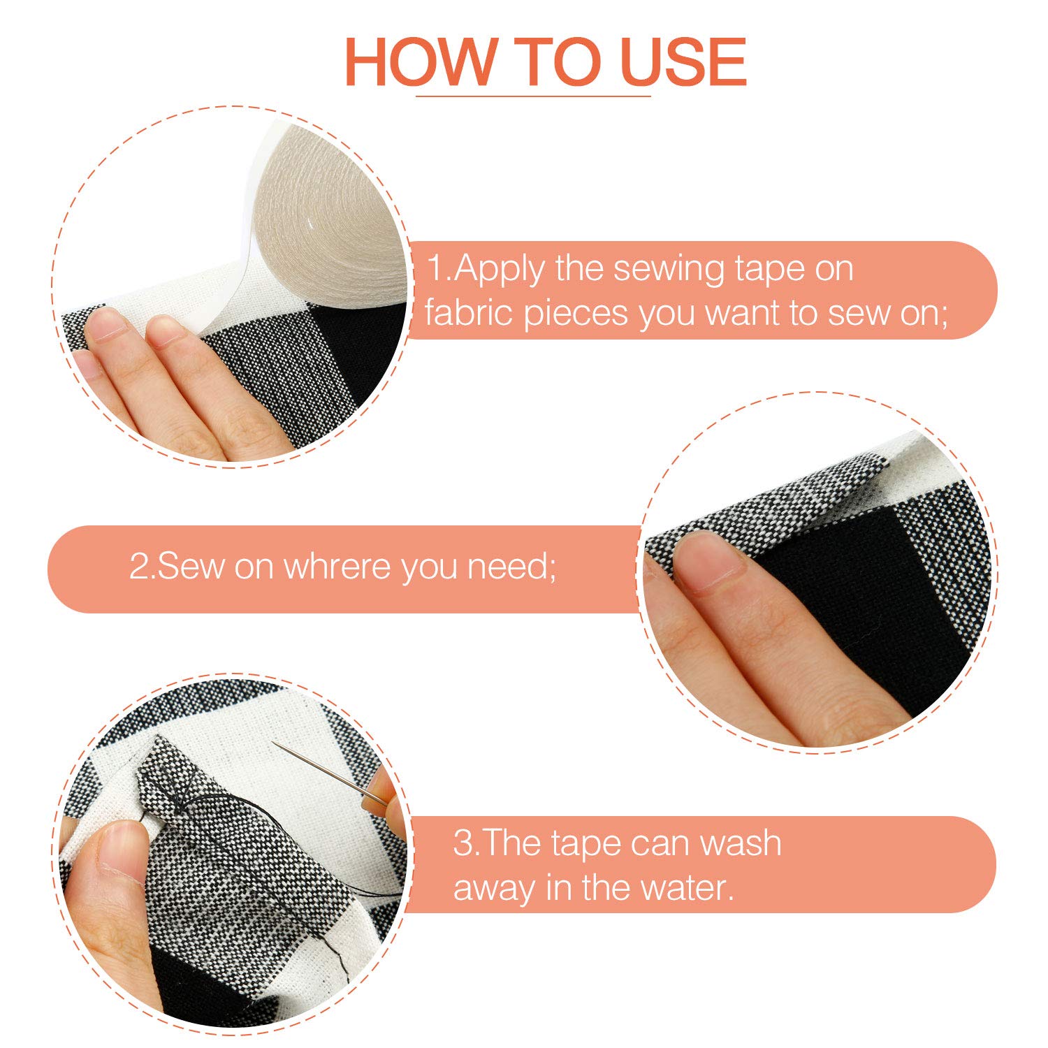 20m Water Soluble Adhesive Tap - Sewing Label avis et prix
