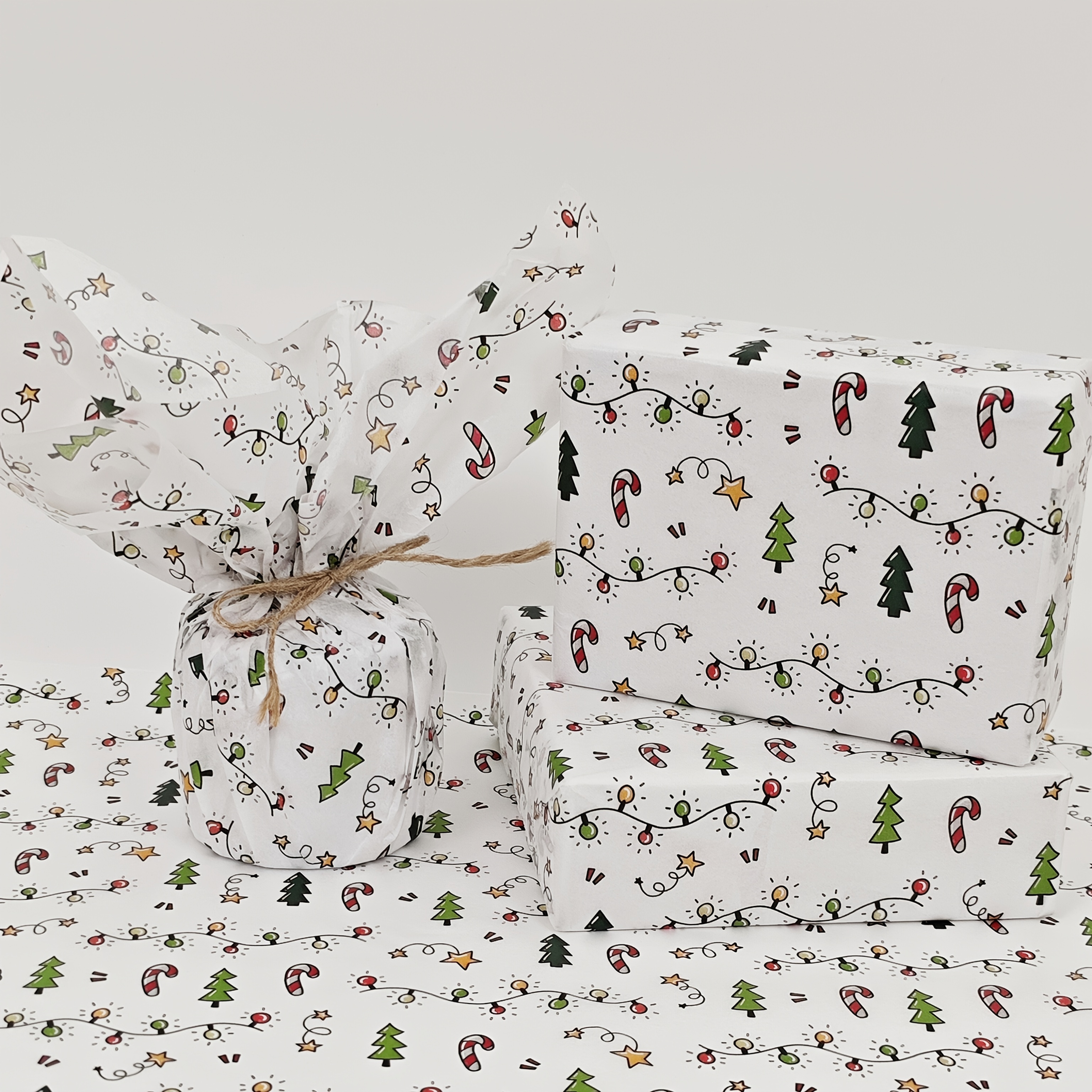 10/20 Sheets of Christmas Lant - Pattern Tissue Paper avis et prix