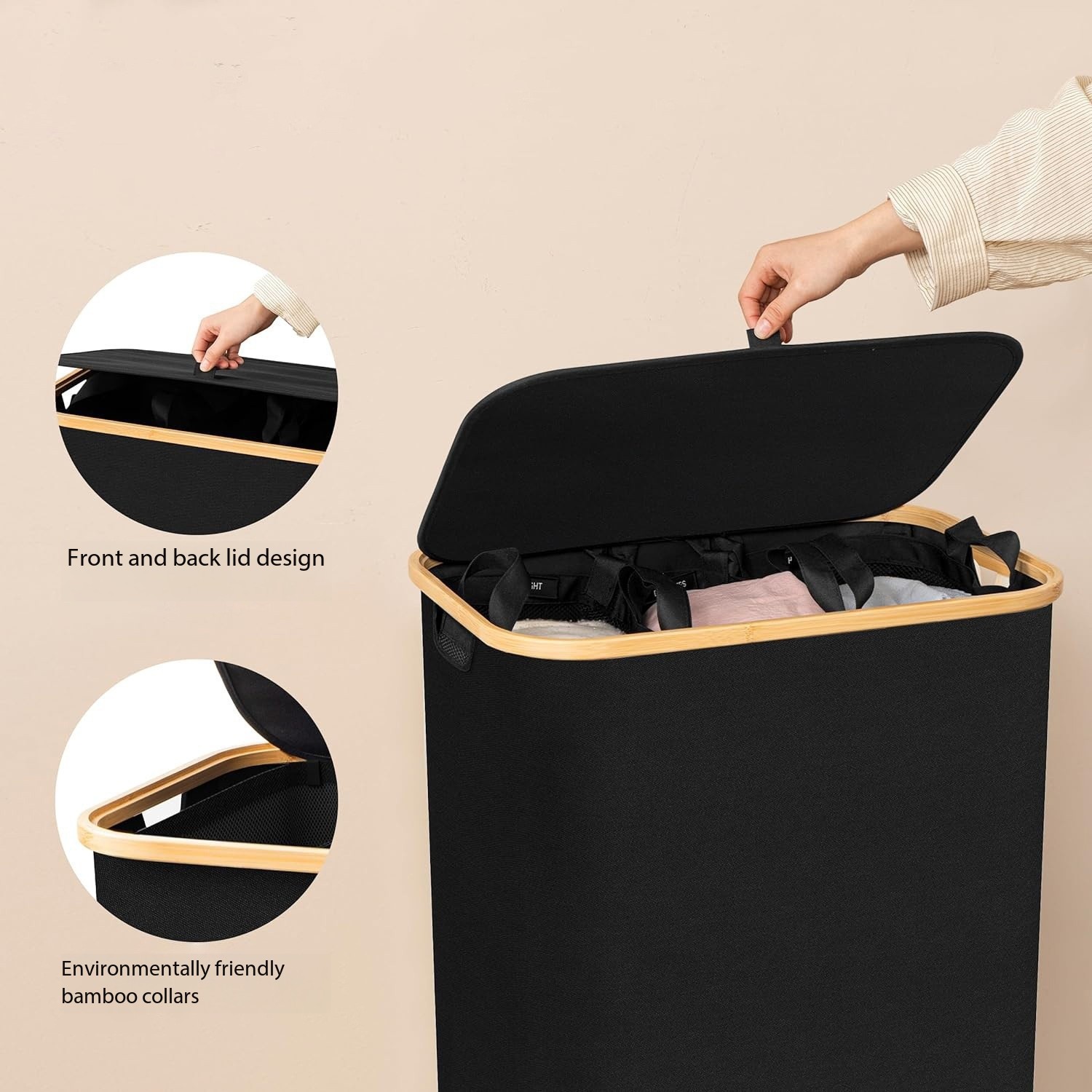 Foldable Bamboo Dirty Clothes  - Sewing Label avis et prix