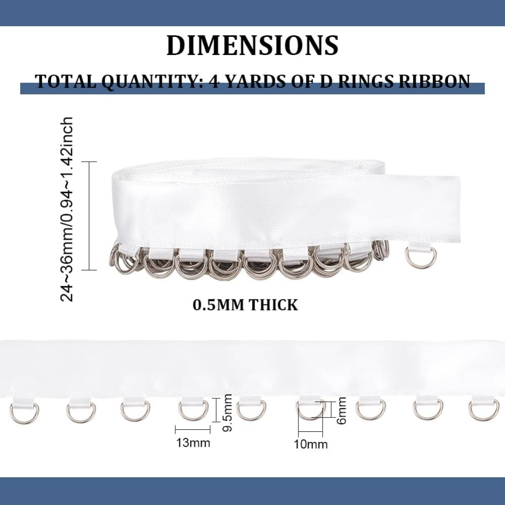 4 Yards White Grommet Trim wit - Sewing Kit avis et prix