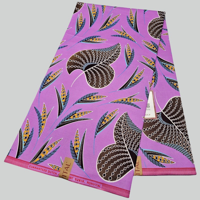 46Inch * 6Yards Purple African - Sewing Batik avis et prix