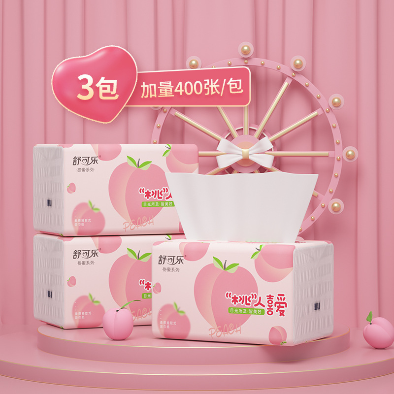 Cute Peach Pattern Facial Tiss - Pattern Tissue Paper avis et prix