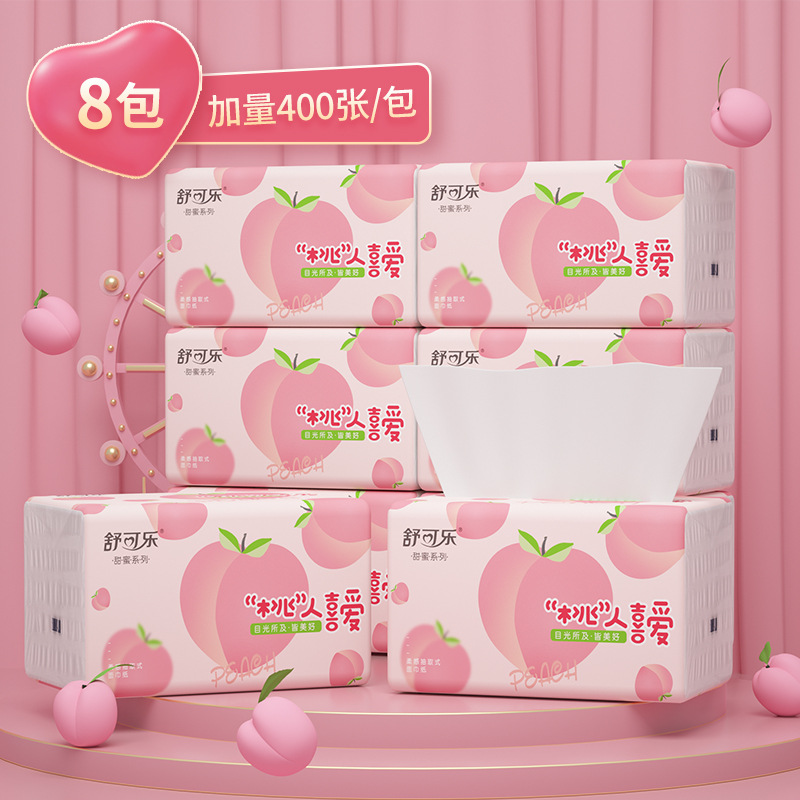 Cute Peach Pattern Facial Tiss - Pattern Tissue Paper avis et prix