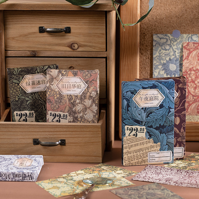 60pcs/boxed Vintage Literature - Pattern Tissue Paper avis et prix