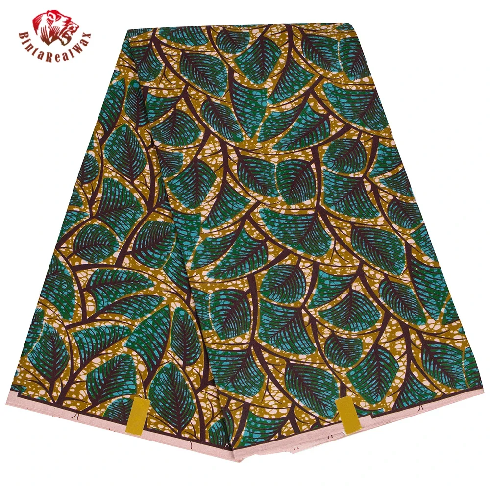 Ankara African Print Leaf Patt - Sewing Batik avis et prix