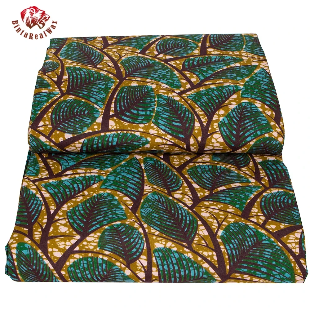 Ankara African Print Leaf Patt - Sewing Batik avis et prix