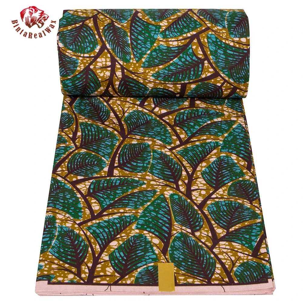 Ankara African Print Leaf Patt - Sewing Batik avis et prix