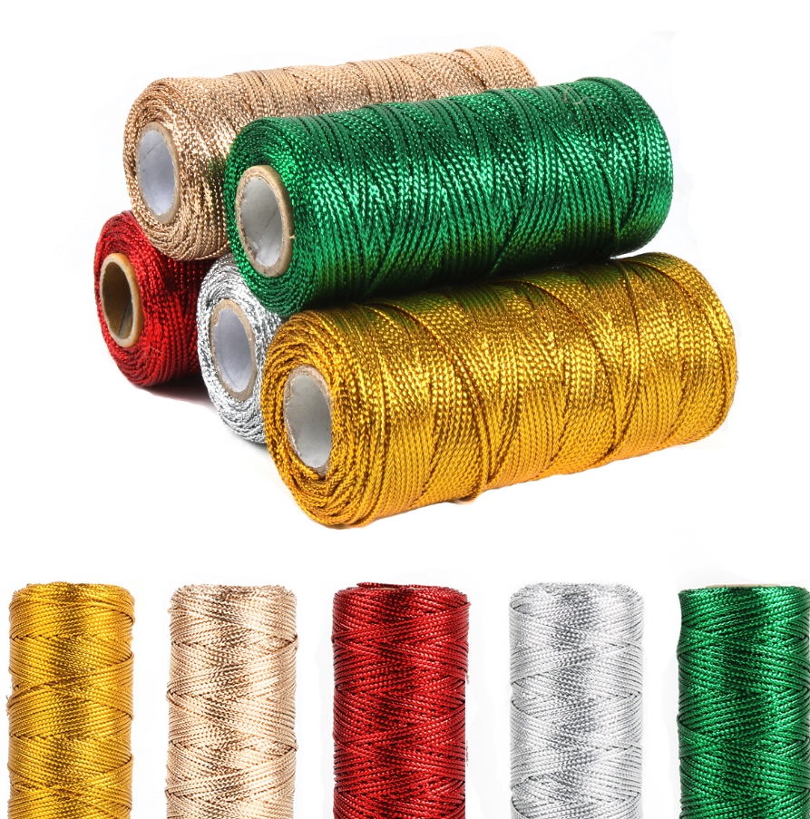 Gold and Silver Macrame Cord R - Sewing Thread In Textile avis et prix