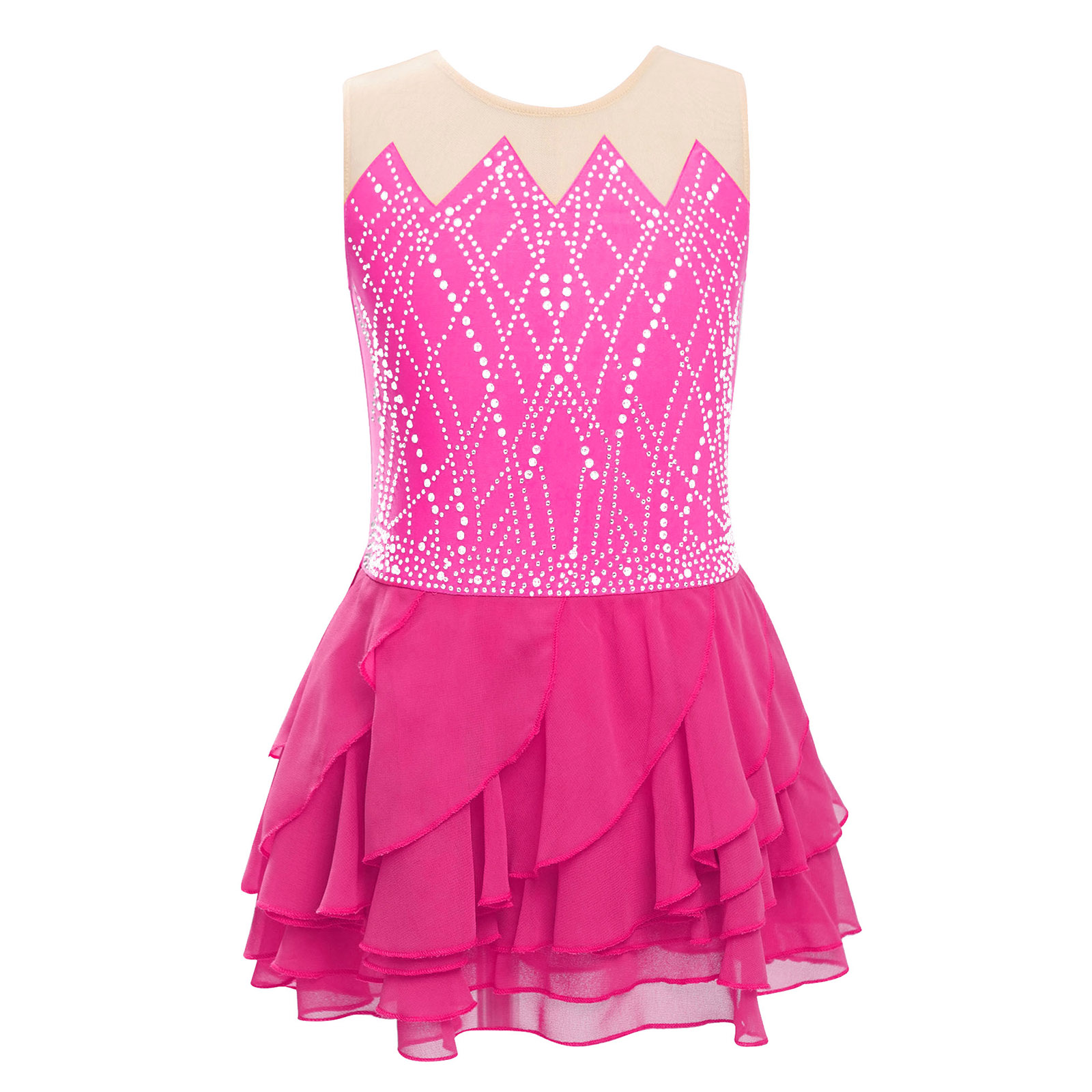 Girls Mesh Figure Skating Dres - Sewing Vest avis et prix