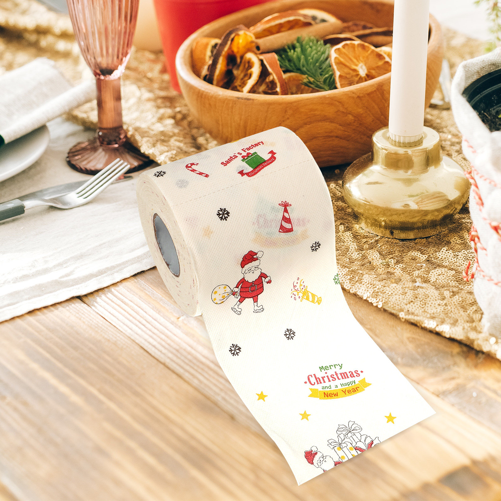 4 Rolls Patterned Toilet Paper - Pattern Tissue Paper avis et prix