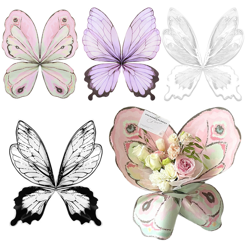 24Pcs Butterfly Wings Shape Fl - Pattern Tissue Paper avis et prix