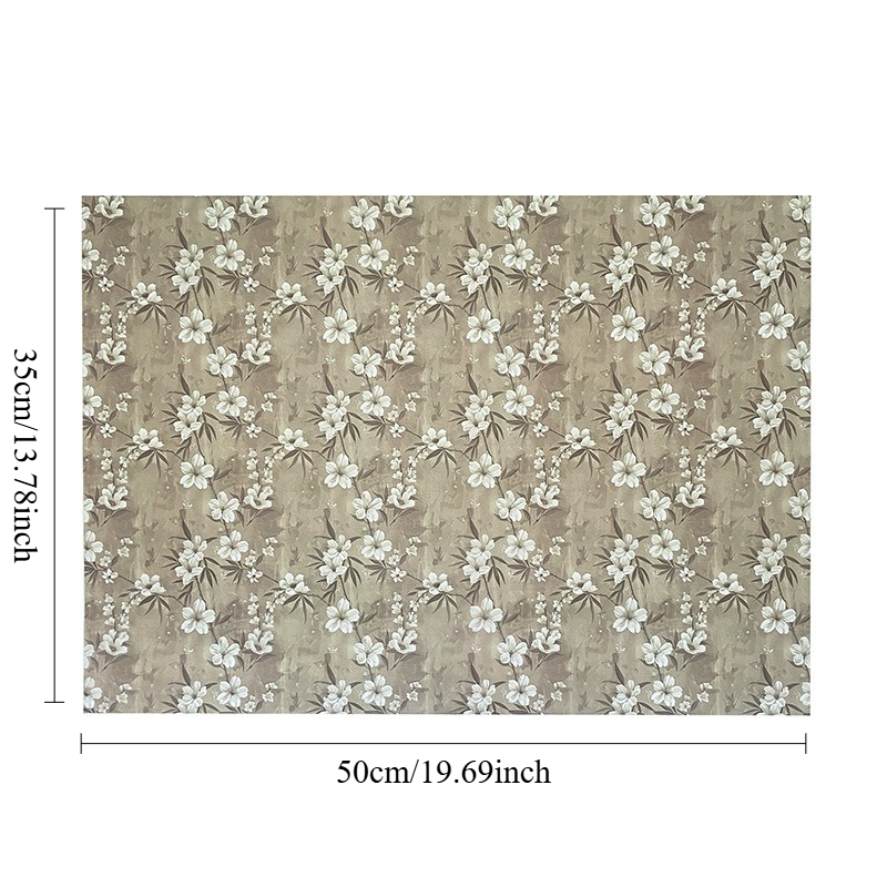 10/25pcs of Brown Apricot Blos - Pattern Tissue Paper avis et prix